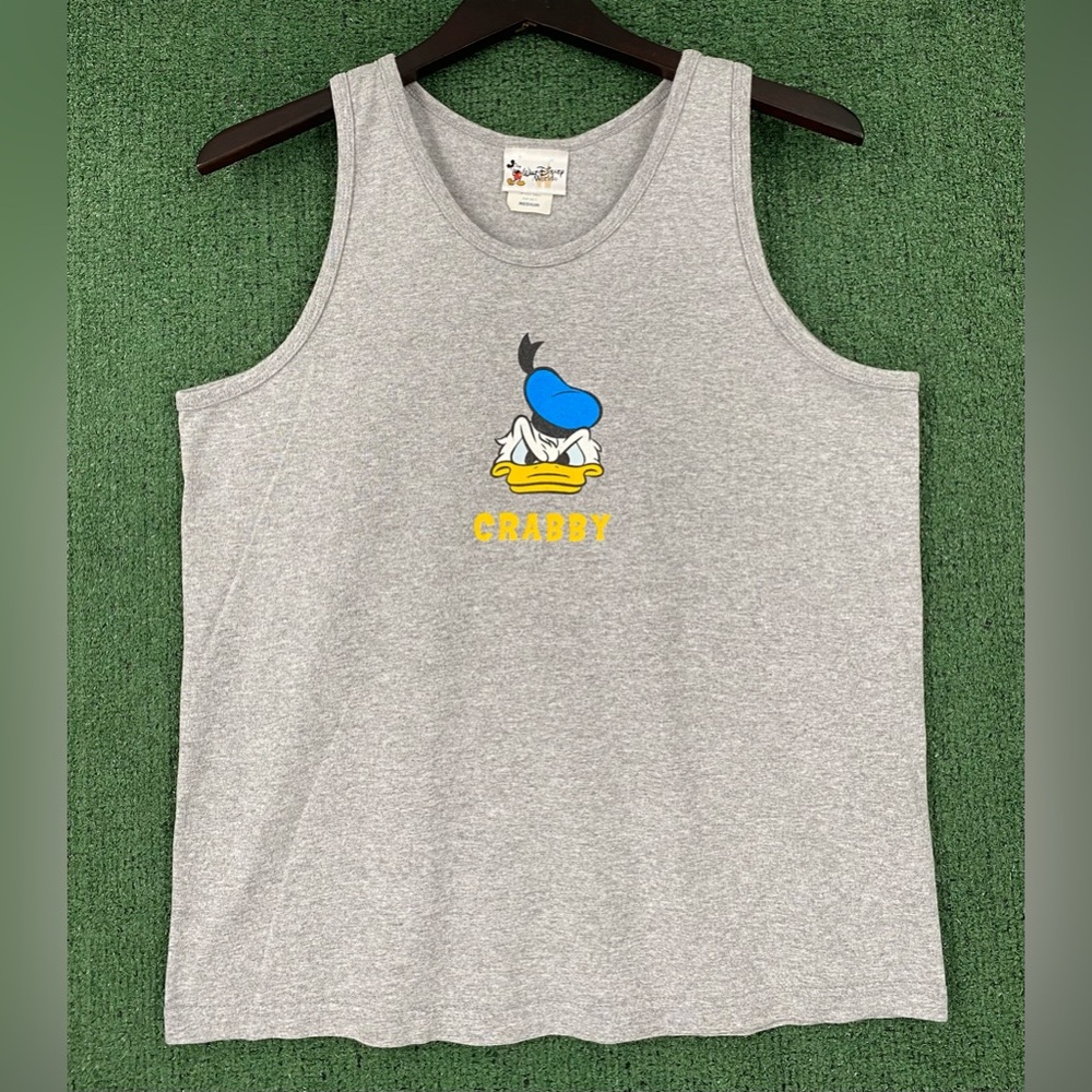 VTG 90’s Walt Disney Donald Duck Crabby Yet Loveable Tank Top Men’s Size Medium